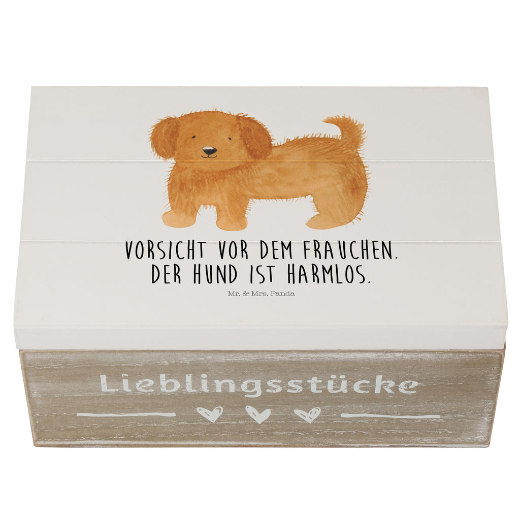 Holzkiste Hund flauschig Holzkiste, Kiste, Schatzkiste, Truhe, Schatulle, XXL, Erinnerungsbox, Erinnerungskiste, Dekokiste, Aufbewahrungsbox, Hund, Hundemotiv, Haustier, Hunderasse, Tierliebhaber, Hundebesitzer, Sprüche, Hunde, Frauchen, Hundemama, Hundeliebe