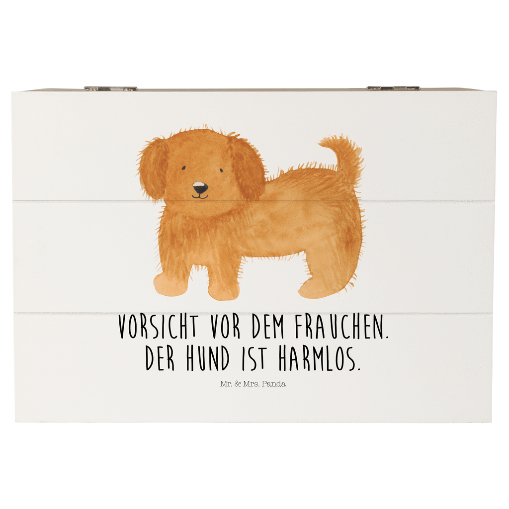 Holzkiste Hund flauschig Holzkiste, Kiste, Schatzkiste, Truhe, Schatulle, XXL, Erinnerungsbox, Erinnerungskiste, Dekokiste, Aufbewahrungsbox, Hund, Hundemotiv, Haustier, Hunderasse, Tierliebhaber, Hundebesitzer, Sprüche, Hunde, Frauchen, Hundemama, Hundeliebe