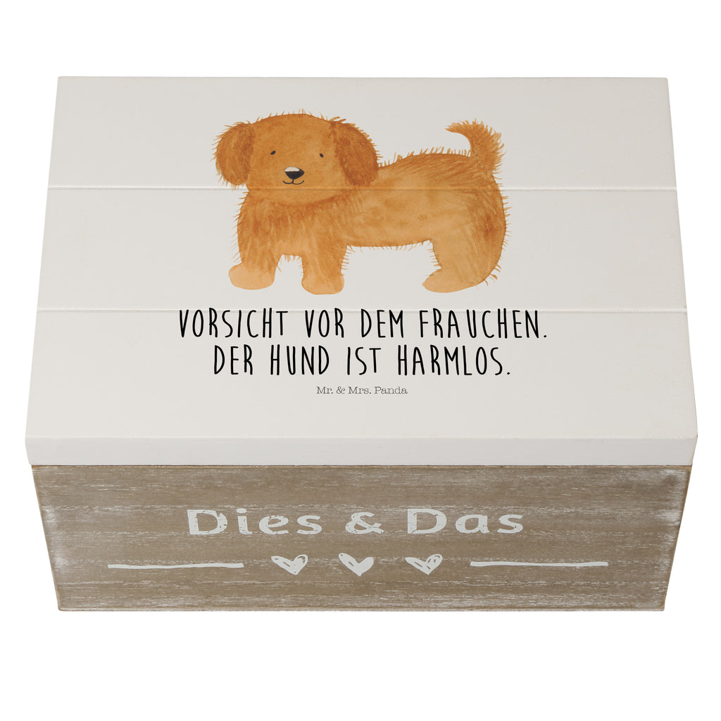 Holzkiste Hund flauschig Holzkiste, Kiste, Schatzkiste, Truhe, Schatulle, XXL, Erinnerungsbox, Erinnerungskiste, Dekokiste, Aufbewahrungsbox, Hund, Hundemotiv, Haustier, Hunderasse, Tierliebhaber, Hundebesitzer, Sprüche, Hunde, Frauchen, Hundemama, Hundeliebe
