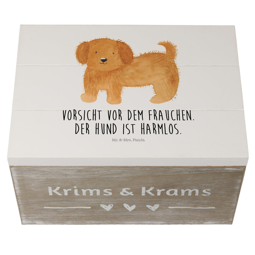 Holzkiste Hund flauschig Holzkiste, Kiste, Schatzkiste, Truhe, Schatulle, XXL, Erinnerungsbox, Erinnerungskiste, Dekokiste, Aufbewahrungsbox, Hund, Hundemotiv, Haustier, Hunderasse, Tierliebhaber, Hundebesitzer, Sprüche, Hunde, Frauchen, Hundemama, Hundeliebe