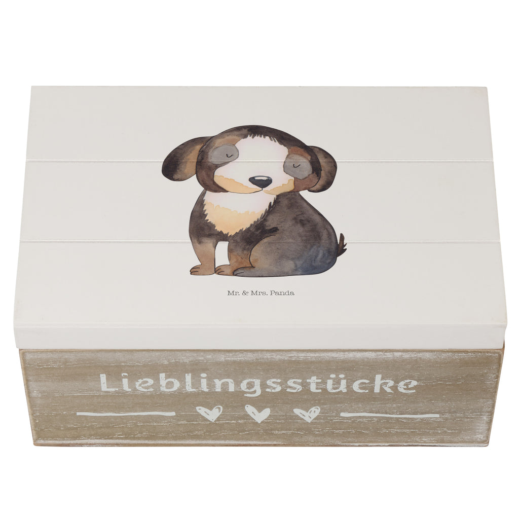Holzkiste Hund entspannt Holzkiste, Kiste, Schatzkiste, Truhe, Schatulle, XXL, Erinnerungsbox, Erinnerungskiste, Dekokiste, Aufbewahrungsbox, Hund, Hundemotiv, Haustier, Hunderasse, Tierliebhaber, Hundebesitzer, Sprüche, schwarzer Hund, Hundeliebe, Liebe, Hundeglück