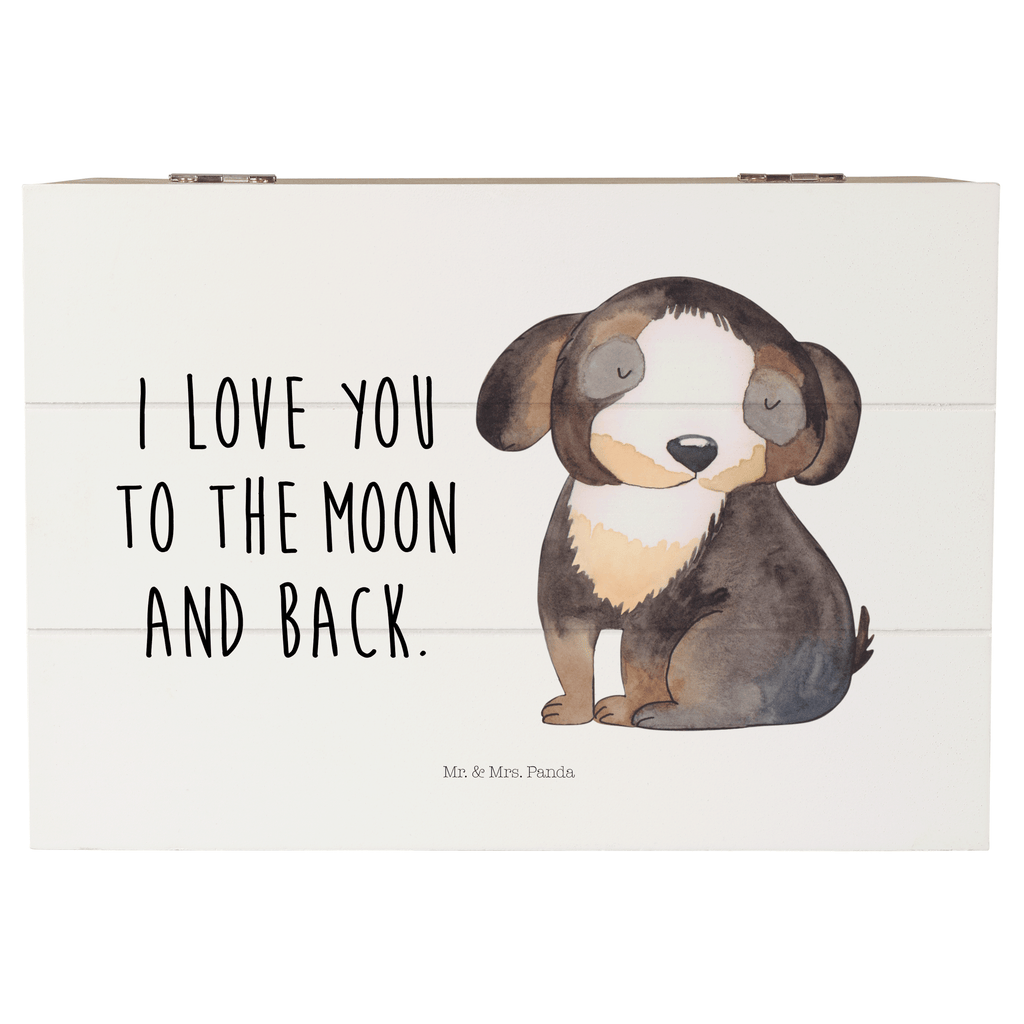 Holzkiste Hund entspannt Holzkiste, Kiste, Schatzkiste, Truhe, Schatulle, XXL, Erinnerungsbox, Erinnerungskiste, Dekokiste, Aufbewahrungsbox, Hund, Hundemotiv, Haustier, Hunderasse, Tierliebhaber, Hundebesitzer, Sprüche, schwarzer Hund, Hundeliebe, Liebe, Hundeglück