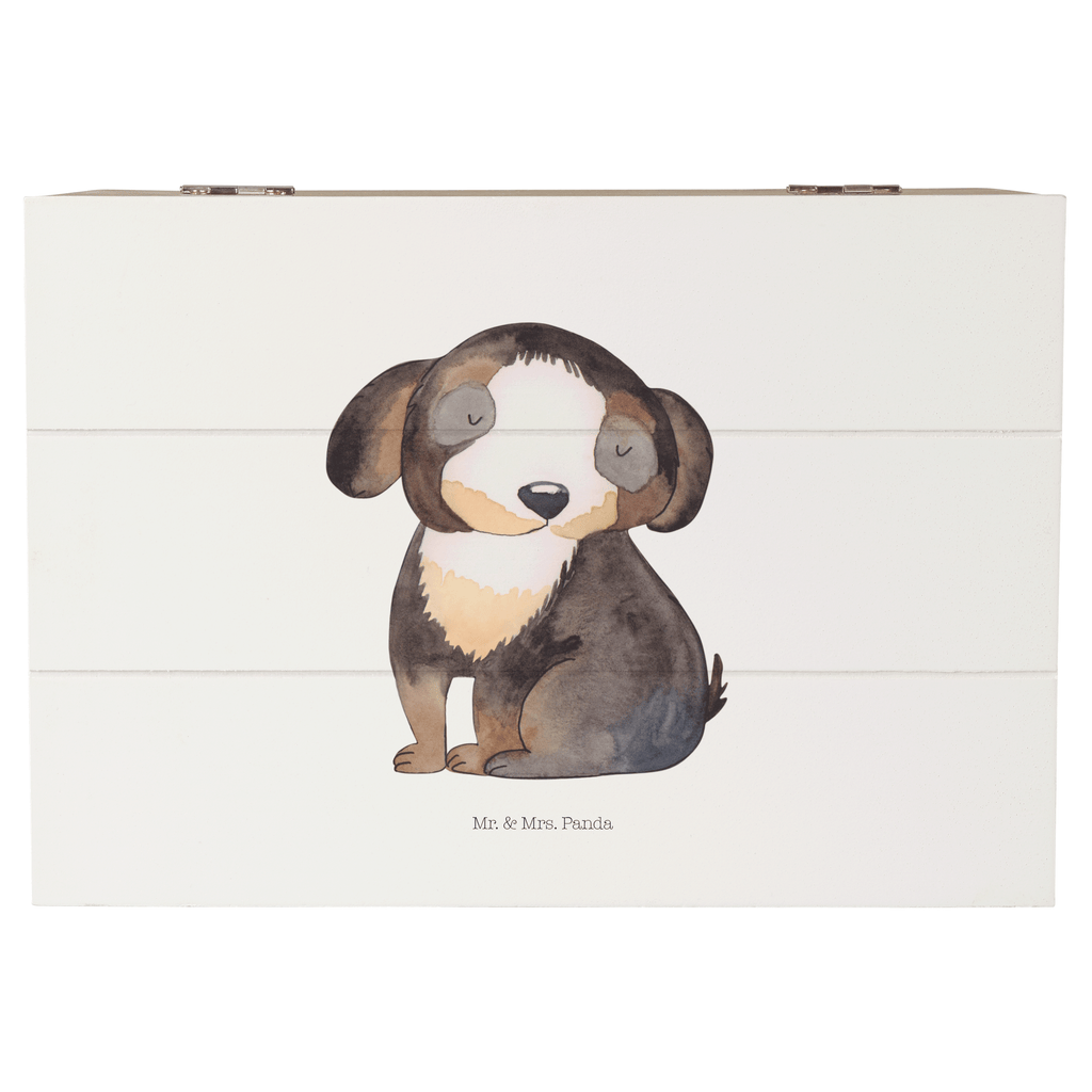 Holzkiste Hund entspannt Holzkiste, Kiste, Schatzkiste, Truhe, Schatulle, XXL, Erinnerungsbox, Erinnerungskiste, Dekokiste, Aufbewahrungsbox, Hund, Hundemotiv, Haustier, Hunderasse, Tierliebhaber, Hundebesitzer, Sprüche, schwarzer Hund, Hundeliebe, Liebe, Hundeglück