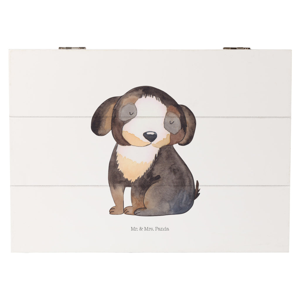 Holzkiste Hund entspannt Holzkiste, Kiste, Schatzkiste, Truhe, Schatulle, XXL, Erinnerungsbox, Erinnerungskiste, Dekokiste, Aufbewahrungsbox, Hund, Hundemotiv, Haustier, Hunderasse, Tierliebhaber, Hundebesitzer, Sprüche, schwarzer Hund, Hundeliebe, Liebe, Hundeglück