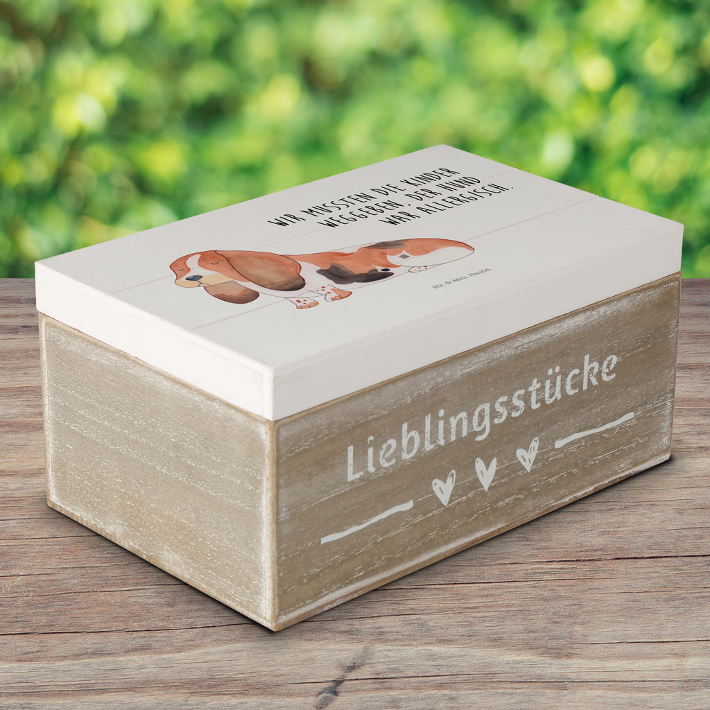 Holzkiste Hund Basset Hound Holzkiste, Kiste, Schatzkiste, Truhe, Schatulle, XXL, Erinnerungsbox, Erinnerungskiste, Dekokiste, Aufbewahrungsbox, Hund, Hundemotiv, Haustier, Hunderasse, Tierliebhaber, Hundebesitzer, Sprüche, Basset Hound, Basset, Hundeliebe, kinderlos