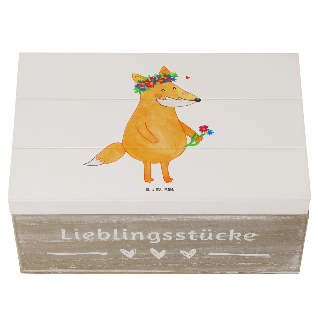 Holzkiste Fuchs Blumenliebe Holzkiste, Kiste, Schatzkiste, Truhe, Schatulle, XXL, Erinnerungsbox, Erinnerungskiste, Dekokiste, Aufbewahrungsbox, Fuchs, Füchse, Fox, Liebe, Freundin, Fuchsmädchen, Blumenmädchen, Freundinnen, Liebesbeweis, Blume, Blumen, Motivation, Freude, ich, mich, Selbstliebe