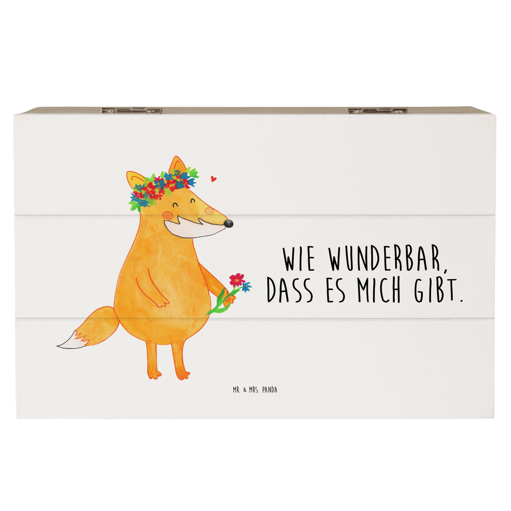 Holzkiste Fuchs Blumenliebe Holzkiste, Kiste, Schatzkiste, Truhe, Schatulle, XXL, Erinnerungsbox, Erinnerungskiste, Dekokiste, Aufbewahrungsbox, Fuchs, Füchse, Fox, Liebe, Freundin, Fuchsmädchen, Blumenmädchen, Freundinnen, Liebesbeweis, Blume, Blumen, Motivation, Freude, ich, mich, Selbstliebe