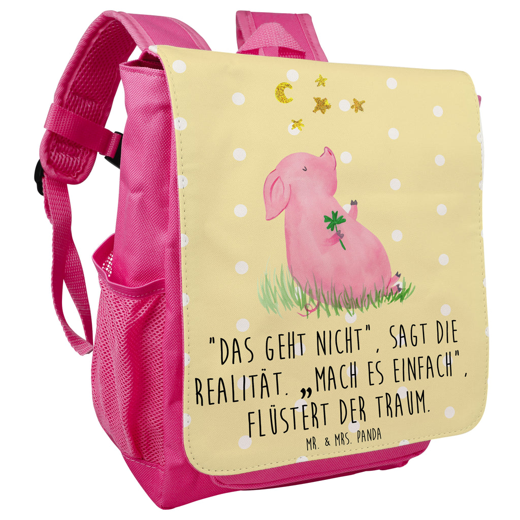 Kinderrucksack Glücksschwein Kids, Rucksack, Kinderrucksack, Kinder Rucksack, Rucksack Kindergröße, Kleiner Rucksack, Tiermotive, Gute Laune, lustige Sprüche, Tiere, Glücksschwein. Glück, Schwein, Schweinchen, Sterne, Sernchen, Ziele, Träume, Motivation, Glücksbringer