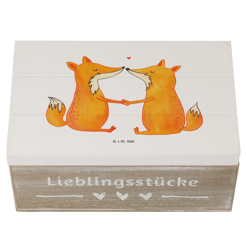 Holzkiste Füchse Liebe Holzkiste, Kiste, Schatzkiste, Truhe, Schatulle, XXL, Erinnerungsbox, Erinnerungskiste, Dekokiste, Aufbewahrungsbox, Fuchs, Füchse, Fox, Liebe, Liebespaar, Paar, Partner, Freundin, Freund, Ehe, Verlobte, Ehemann, Ehefrau, Liebesbeweis