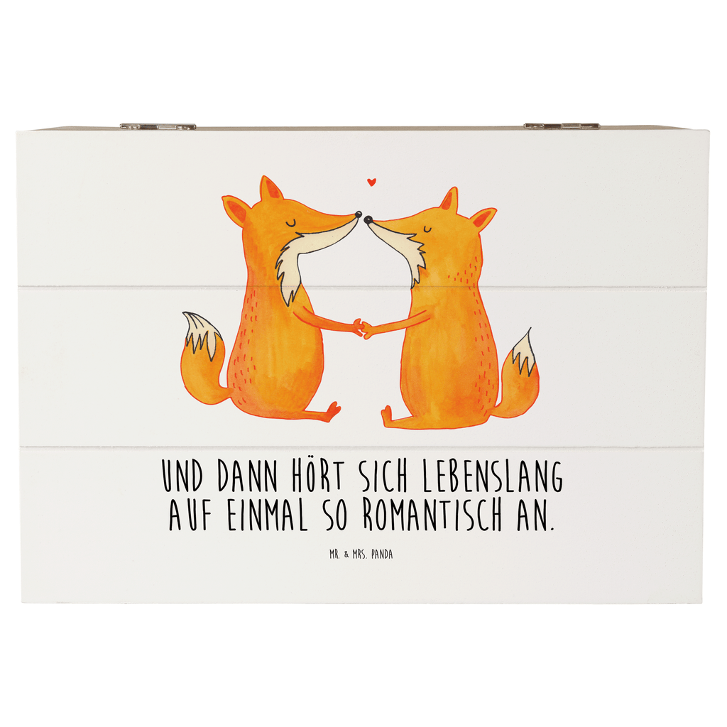 Holzkiste Füchse Liebe Holzkiste, Kiste, Schatzkiste, Truhe, Schatulle, XXL, Erinnerungsbox, Erinnerungskiste, Dekokiste, Aufbewahrungsbox, Fuchs, Füchse, Fox, Liebe, Liebespaar, Paar, Partner, Freundin, Freund, Ehe, Verlobte, Ehemann, Ehefrau, Liebesbeweis