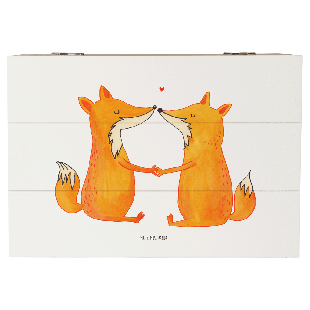 Holzkiste Füchse Liebe Holzkiste, Kiste, Schatzkiste, Truhe, Schatulle, XXL, Erinnerungsbox, Erinnerungskiste, Dekokiste, Aufbewahrungsbox, Fuchs, Füchse, Fox, Liebe, Liebespaar, Paar, Partner, Freundin, Freund, Ehe, Verlobte, Ehemann, Ehefrau, Liebesbeweis