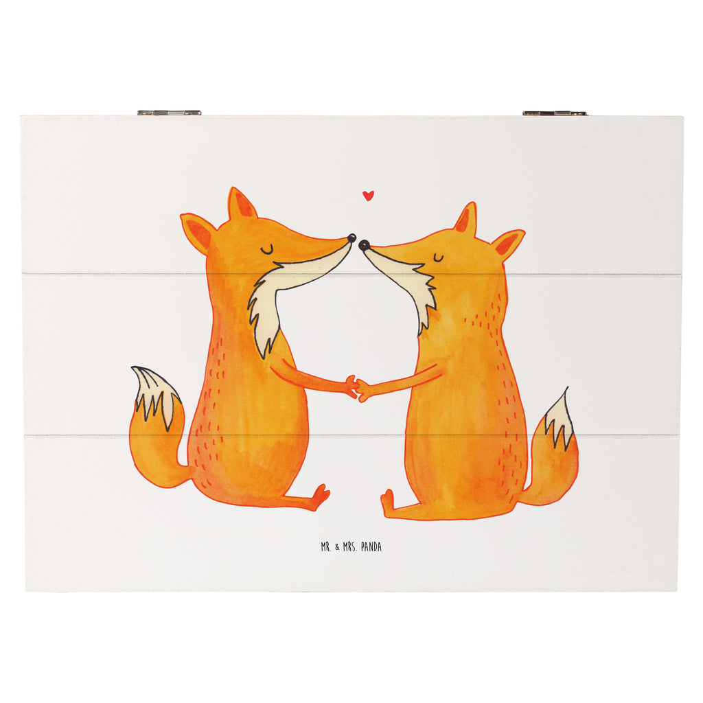Holzkiste Füchse Liebe Holzkiste, Kiste, Schatzkiste, Truhe, Schatulle, XXL, Erinnerungsbox, Erinnerungskiste, Dekokiste, Aufbewahrungsbox, Fuchs, Füchse, Fox, Liebe, Liebespaar, Paar, Partner, Freundin, Freund, Ehe, Verlobte, Ehemann, Ehefrau, Liebesbeweis