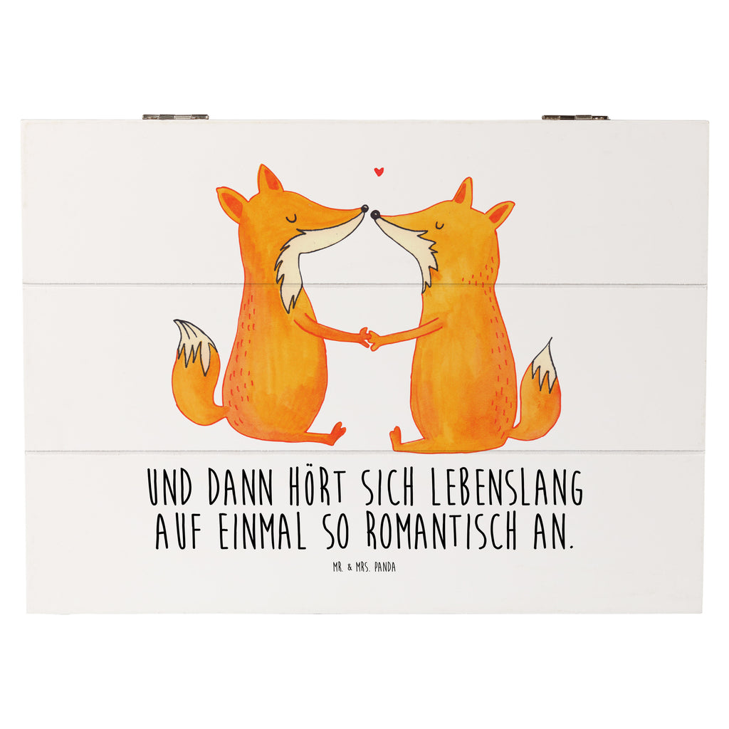 Holzkiste Füchse Liebe Holzkiste, Kiste, Schatzkiste, Truhe, Schatulle, XXL, Erinnerungsbox, Erinnerungskiste, Dekokiste, Aufbewahrungsbox, Fuchs, Füchse, Fox, Liebe, Liebespaar, Paar, Partner, Freundin, Freund, Ehe, Verlobte, Ehemann, Ehefrau, Liebesbeweis