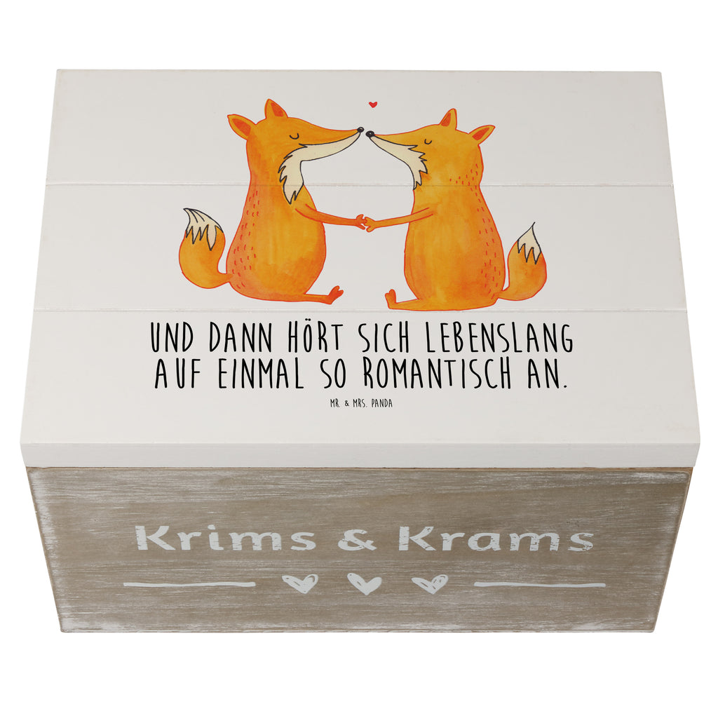 Holzkiste Füchse Liebe Holzkiste, Kiste, Schatzkiste, Truhe, Schatulle, XXL, Erinnerungsbox, Erinnerungskiste, Dekokiste, Aufbewahrungsbox, Fuchs, Füchse, Fox, Liebe, Liebespaar, Paar, Partner, Freundin, Freund, Ehe, Verlobte, Ehemann, Ehefrau, Liebesbeweis