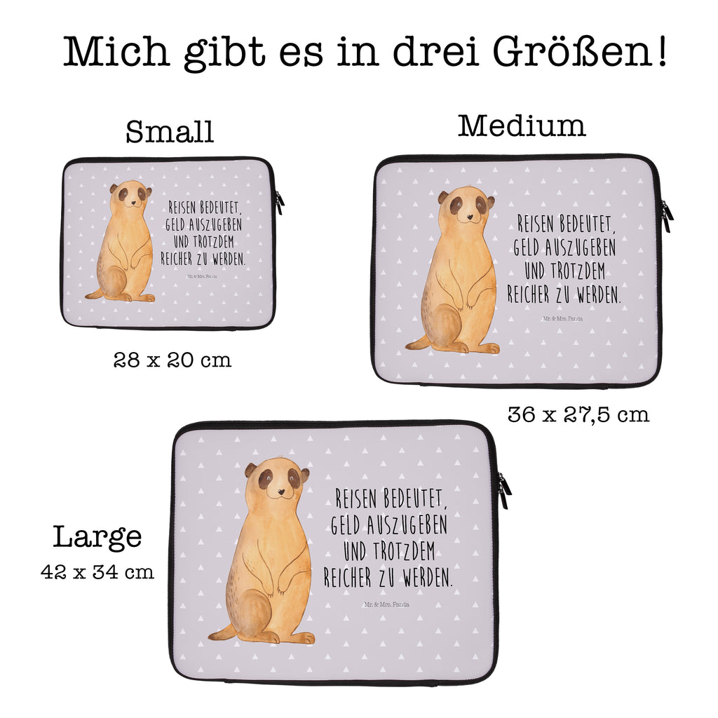 33 x 42 Notebook Tasche Erdmännchen Notebook Tasche, Laptop, Computertasche, Tasche, Schutzhülle, Afrika, Wildtiere, Erdmännchen, Reisen, Spruch, Weltreise, Afrikareise, Roadtrip, Traveling