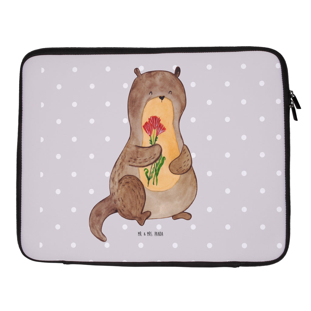 27 x 36 Notebook Tasche  Otter Blumenstrauß Notebook Tasche, Laptop, Computertasche, Tasche, Damen, Schutzhülle, Otter, Fischotter, Seeotter, Otter Seeotter See Otter