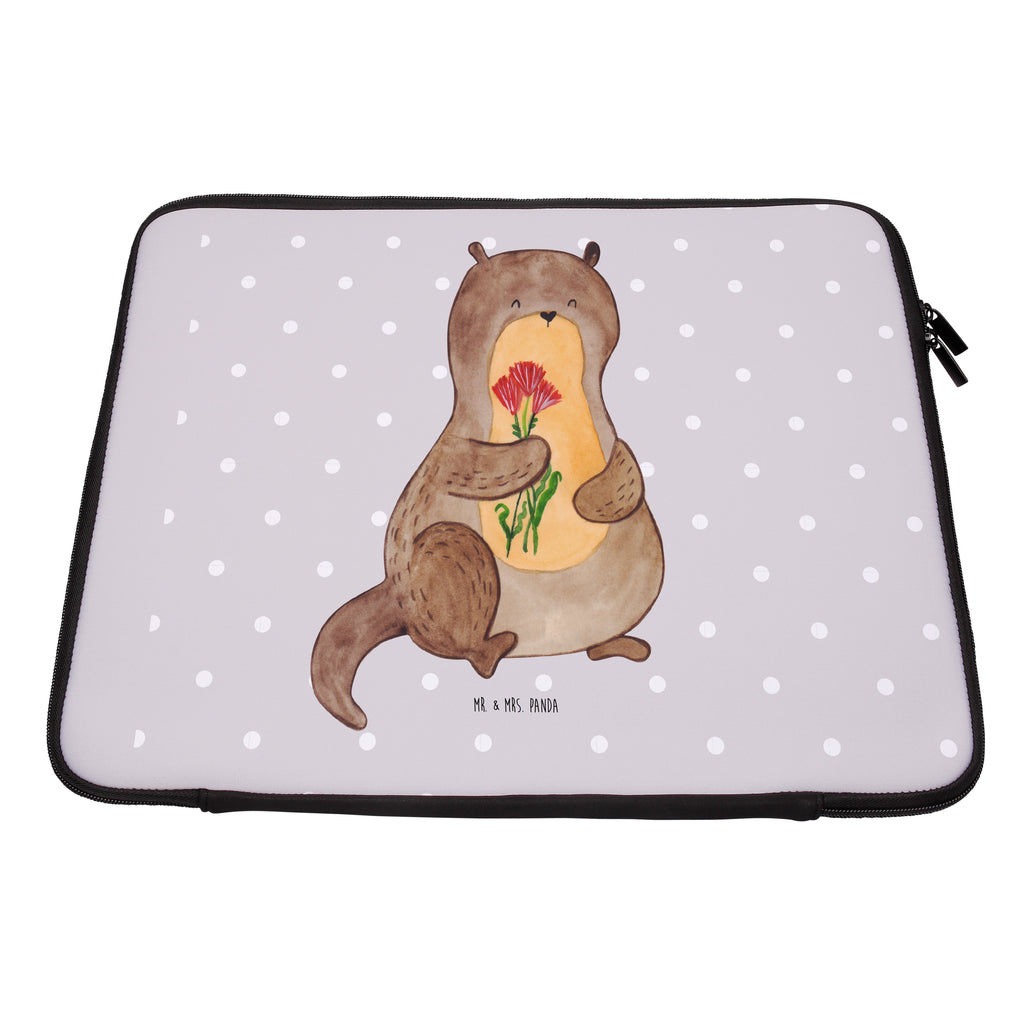 27 x 36 Notebook Tasche  Otter Blumenstrauß Notebook Tasche, Laptop, Computertasche, Tasche, Damen, Schutzhülle, Otter, Fischotter, Seeotter, Otter Seeotter See Otter