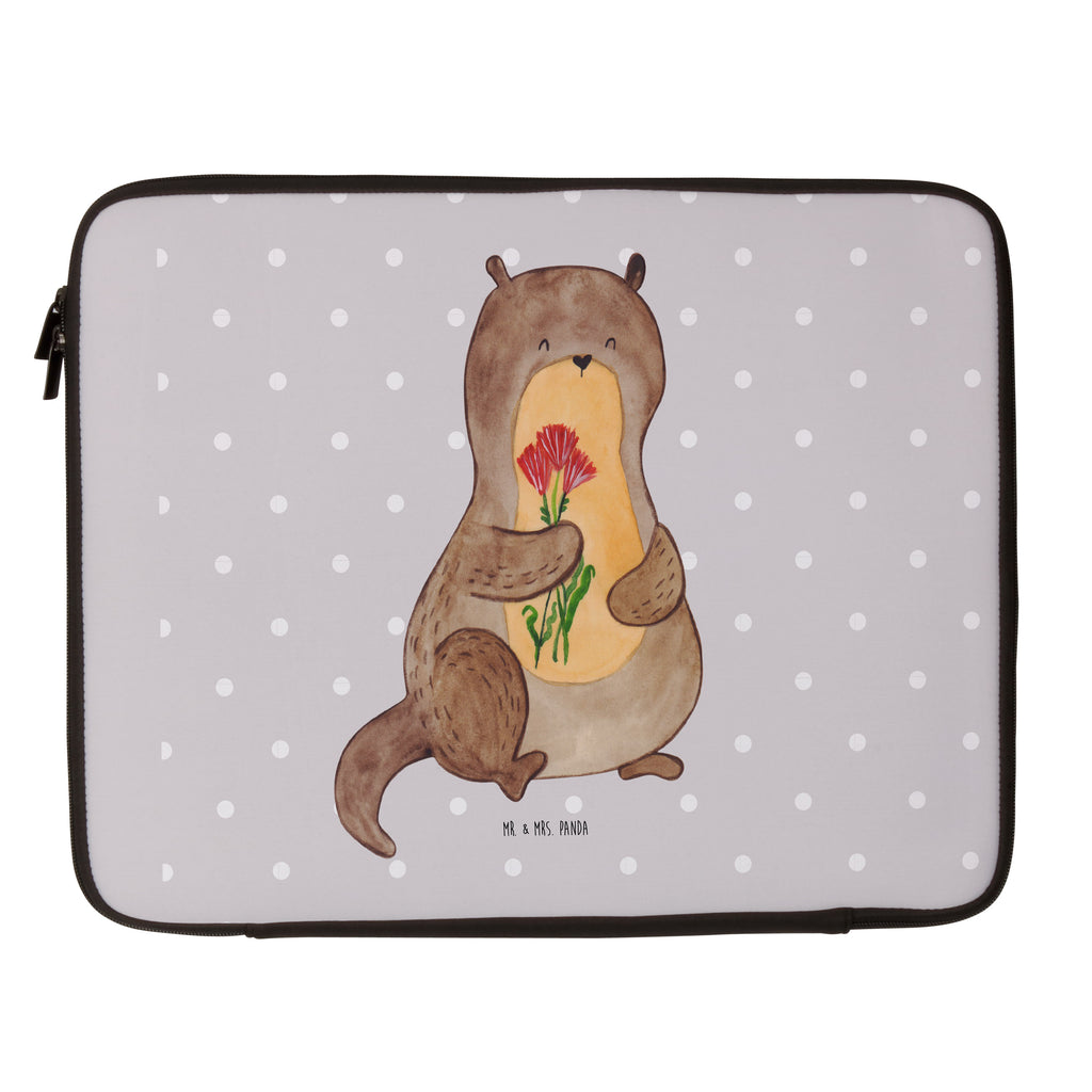 27 x 36 Notebook Tasche  Otter Blumenstrauß Notebook Tasche, Laptop, Computertasche, Tasche, Damen, Schutzhülle, Otter, Fischotter, Seeotter, Otter Seeotter See Otter