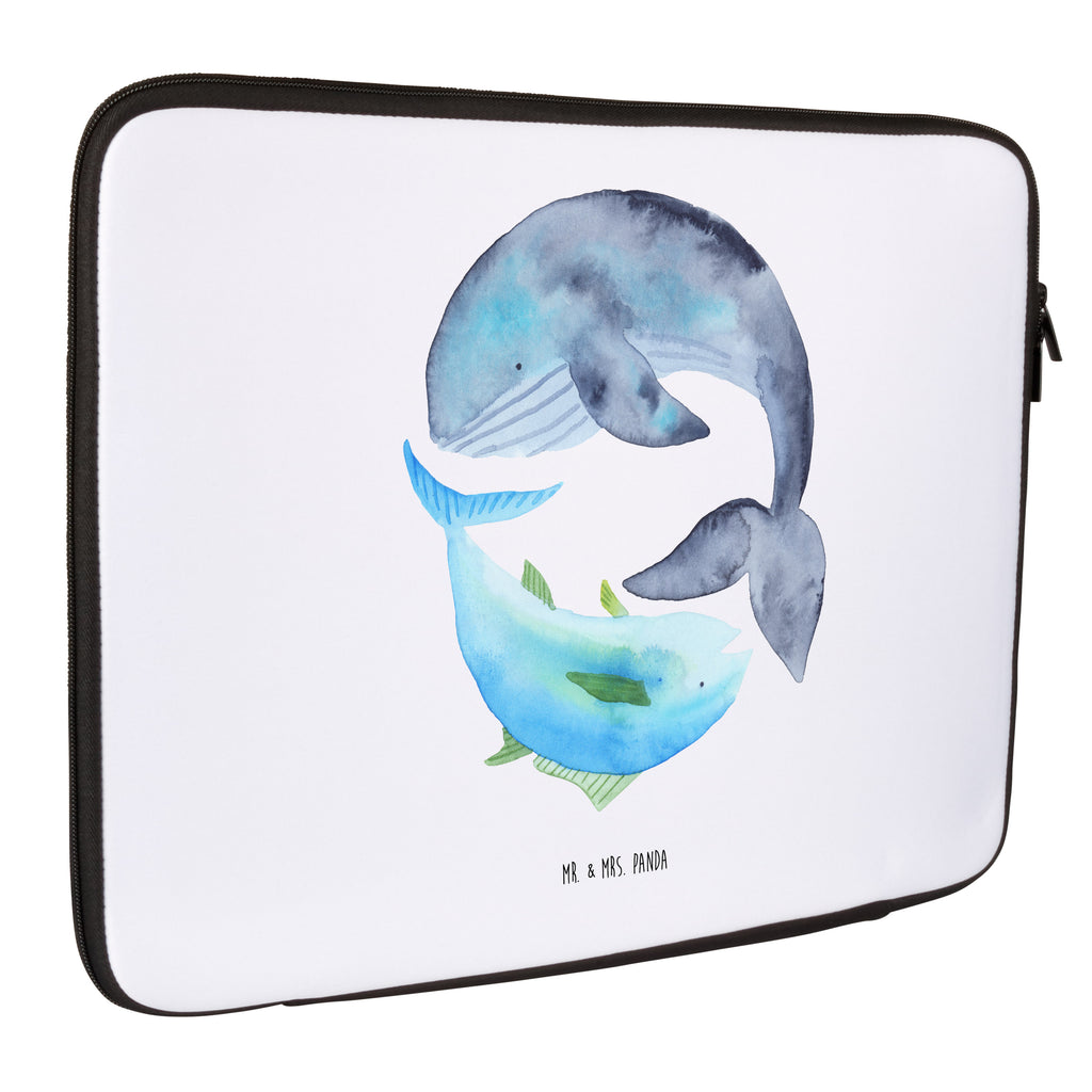 33 x 42 Notebook Tasche Walfisch & Thunfisch Notebook Tasche, Laptop, Computertasche, Tasche, Schutzhülle, Tiermotive, Gute Laune, lustige Sprüche, Tiere, Wal, Wahl, Tunfisch, Wortwitz lustig, Spruch lustig, Flachwitz, Witz, Spruch des Tages, Flachwitz Geschenk