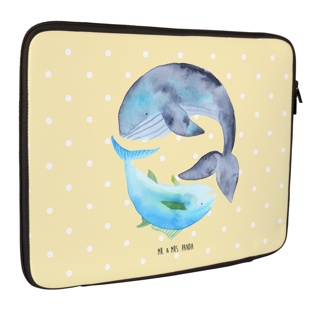 33 x 42 Notebook Tasche Walfisch & Thunfisch Notebook Tasche, Laptop, Computertasche, Tasche, Schutzhülle, Tiermotive, Gute Laune, lustige Sprüche, Tiere, Wal, Wahl, Tunfisch, Wortwitz lustig, Spruch lustig, Flachwitz, Witz, Spruch des Tages, Flachwitz Geschenk