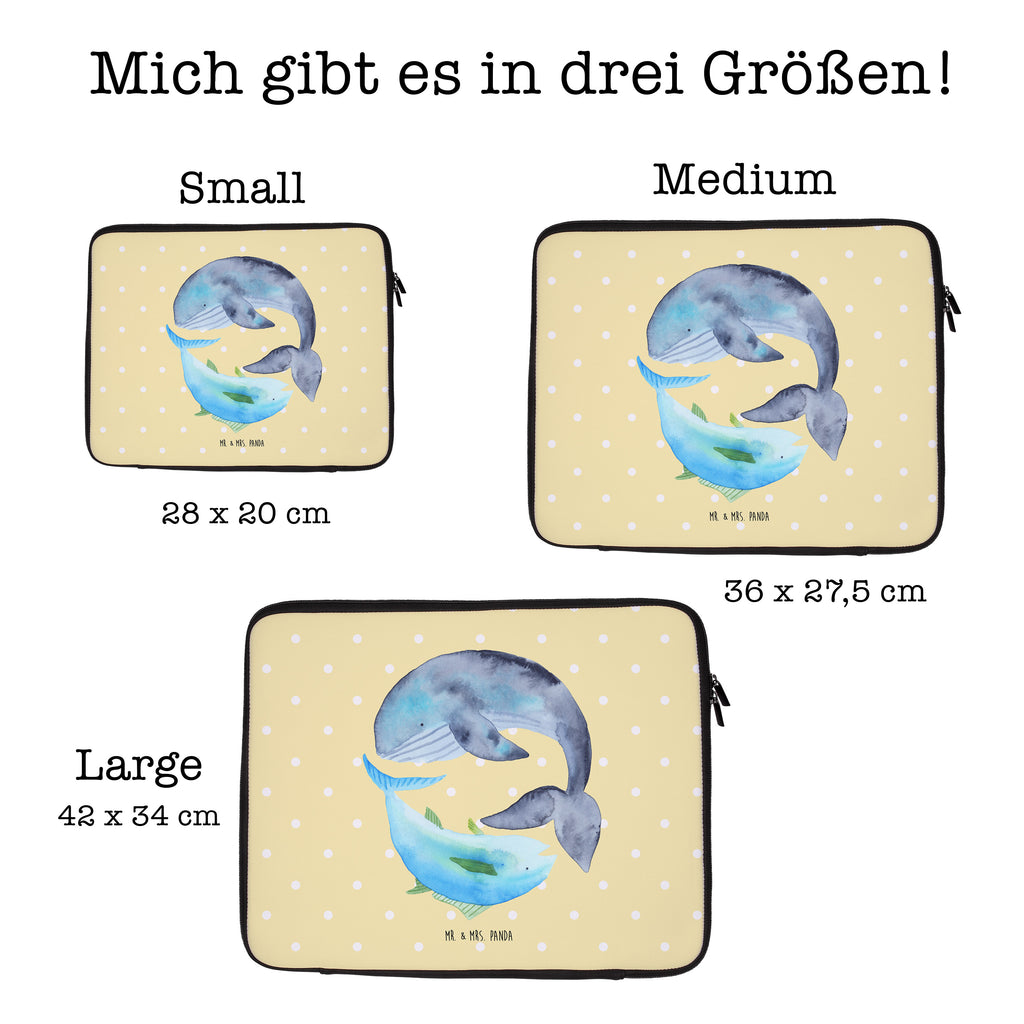 33 x 42 Notebook Tasche Walfisch & Thunfisch Notebook Tasche, Laptop, Computertasche, Tasche, Schutzhülle, Tiermotive, Gute Laune, lustige Sprüche, Tiere, Wal, Wahl, Tunfisch, Wortwitz lustig, Spruch lustig, Flachwitz, Witz, Spruch des Tages, Flachwitz Geschenk