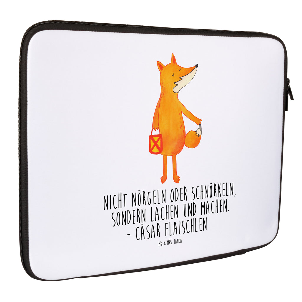 20 x 28 Notebook Tasche  Fuchs Laterne Notebook Tasche, Laptop, Computertasche, Tasche, Fuchs, Füchse, Spruch trösten, Liebeskummer Spruch, Laterne, Sankt Martin, Laternenumzug, Aufmuntern, Cäsar Otto Hugo Flaischlen