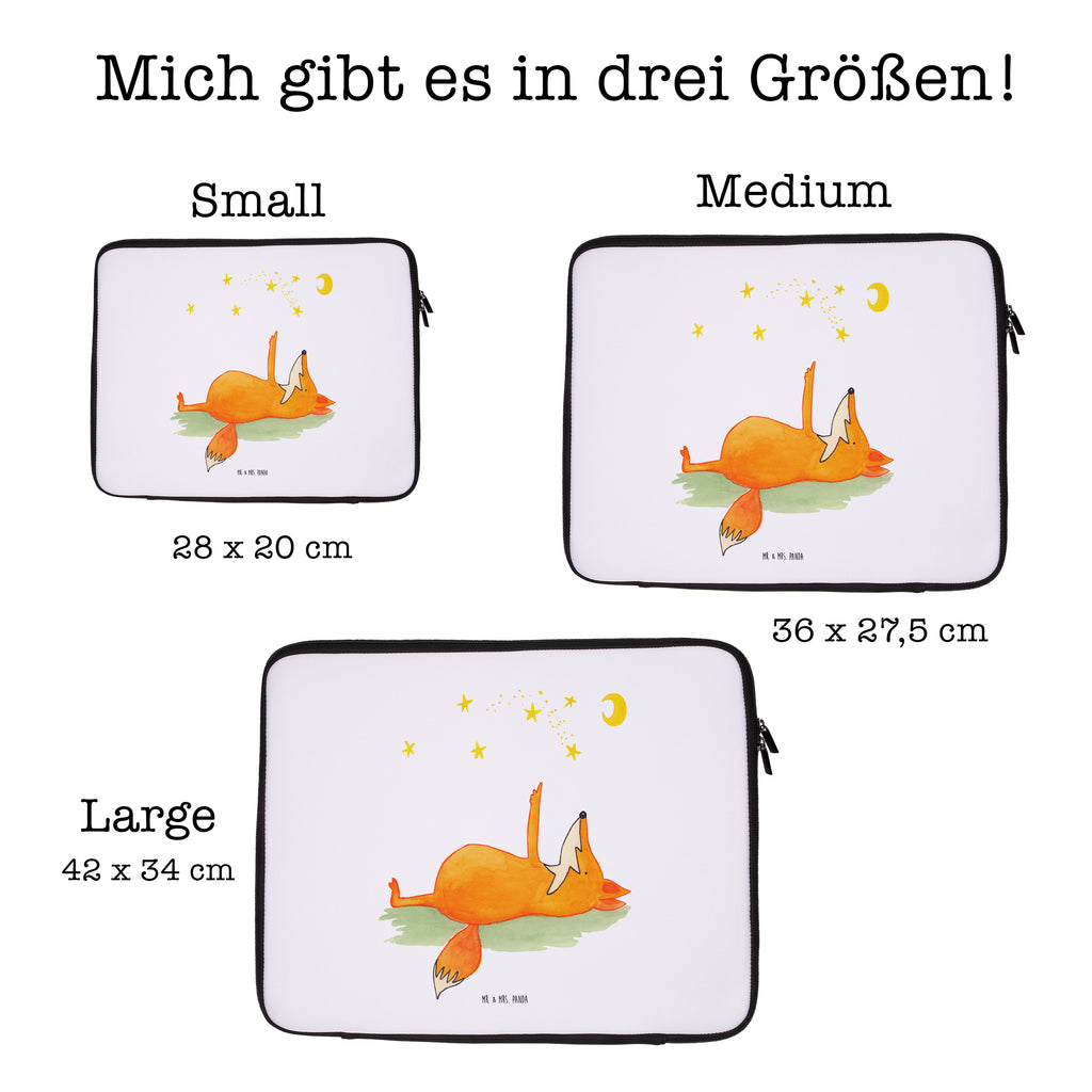 20 x 28 Notebook Tasche  Fuchs Sterne Notebook Tasche, Laptop, Computertasche, Tasche, Fuchs, Füchse, tröstende Worte, Spruch positiv, Spruch schön, Romantik, Always Look on the Bright Side of Life