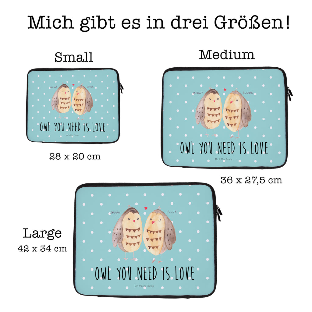 20 x 28 Notebook Tasche  Eule Liebe Notebook Tasche, Laptop, Computertasche, Tasche, Eule, Eule Deko, Liebe, Hochzeit Spruch, Owl, All you need is love, Liebe Spruch, Freundin Geschenk, Freund, Wortspiel lustig