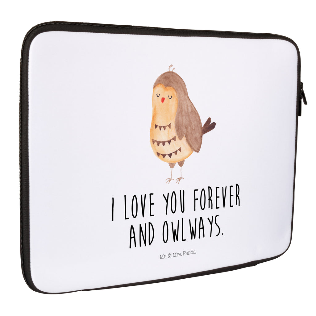 20 x 28 Notebook Tasche  Eule Zufrieden Notebook Tasche, Laptop, Computertasche, Tasche, Eule, Eule Spruch, Eule deko, Owl, Liebe Spruch, Romantisch, Wortspiel lustig, Spruch schön, Geschenk Hochzeitstag