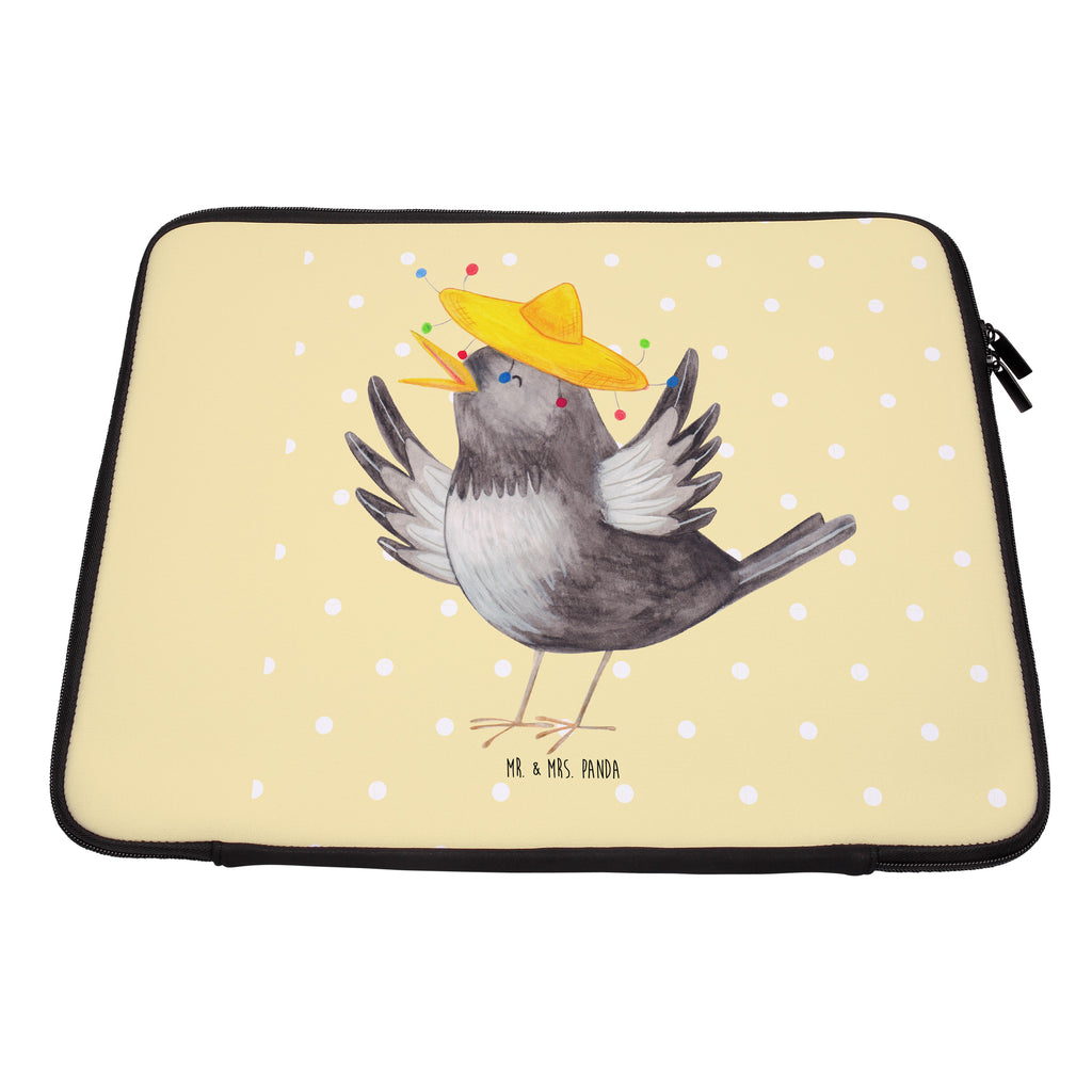 20 x 28 Notebook Tasche  Rabe mit Sombrero Notebook Tasche, Laptop, Computertasche, Tasche, süße Tiermotive, gute Laune, lustige Sprüche, Tiere, Rabe, Vogel, Vögel, Spruch positiv, fröhlich sein, glücklich sein, Glück Spruch, froh, Elster, Motivation