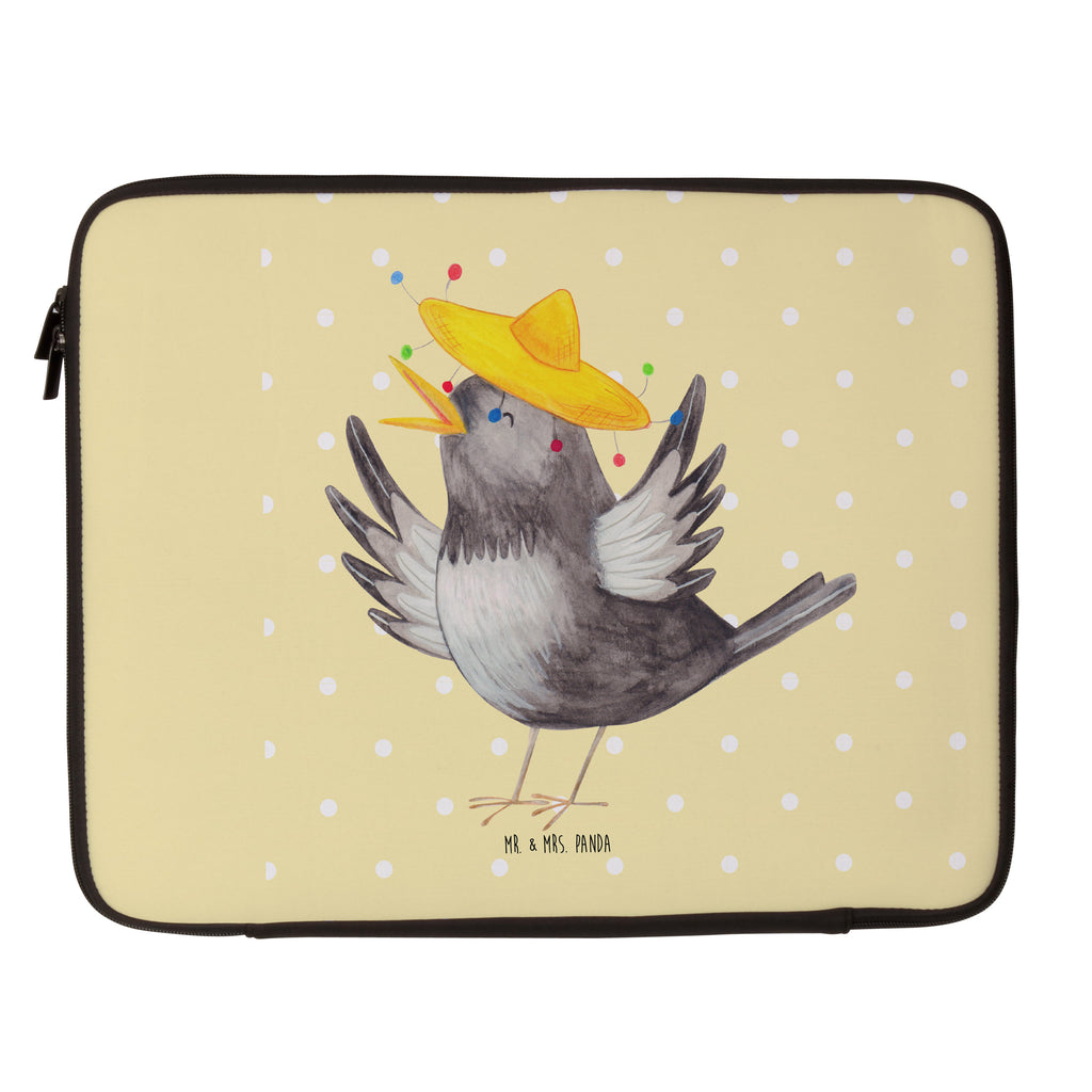 20 x 28 Notebook Tasche  Rabe mit Sombrero Notebook Tasche, Laptop, Computertasche, Tasche, süße Tiermotive, gute Laune, lustige Sprüche, Tiere, Rabe, Vogel, Vögel, Spruch positiv, fröhlich sein, glücklich sein, Glück Spruch, froh, Elster, Motivation