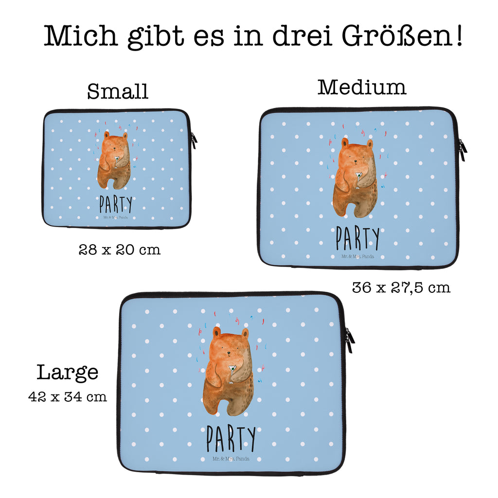20 x 28 Notebook Tasche  Bär Party Notebook Tasche, Laptop, Computertasche, Tasche, Bär, Teddy, Teddybär, Geburtstag, Geburtstagsgeschenk, Geschenk, Party, Feiern, Abfeiern, Mitbringsel, Gute Laune, Lustig
