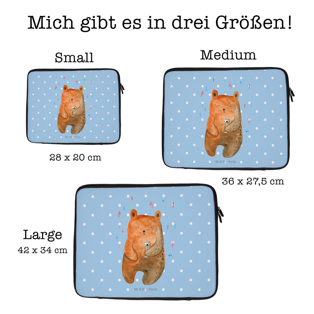 20 x 28 Notebook Tasche  Bär Party Notebook Tasche, Laptop, Computertasche, Tasche, Bär, Teddy, Teddybär, Geburtstag, Geburtstagsgeschenk, Geschenk, Party, Feiern, Abfeiern, Mitbringsel, Gute Laune, Lustig