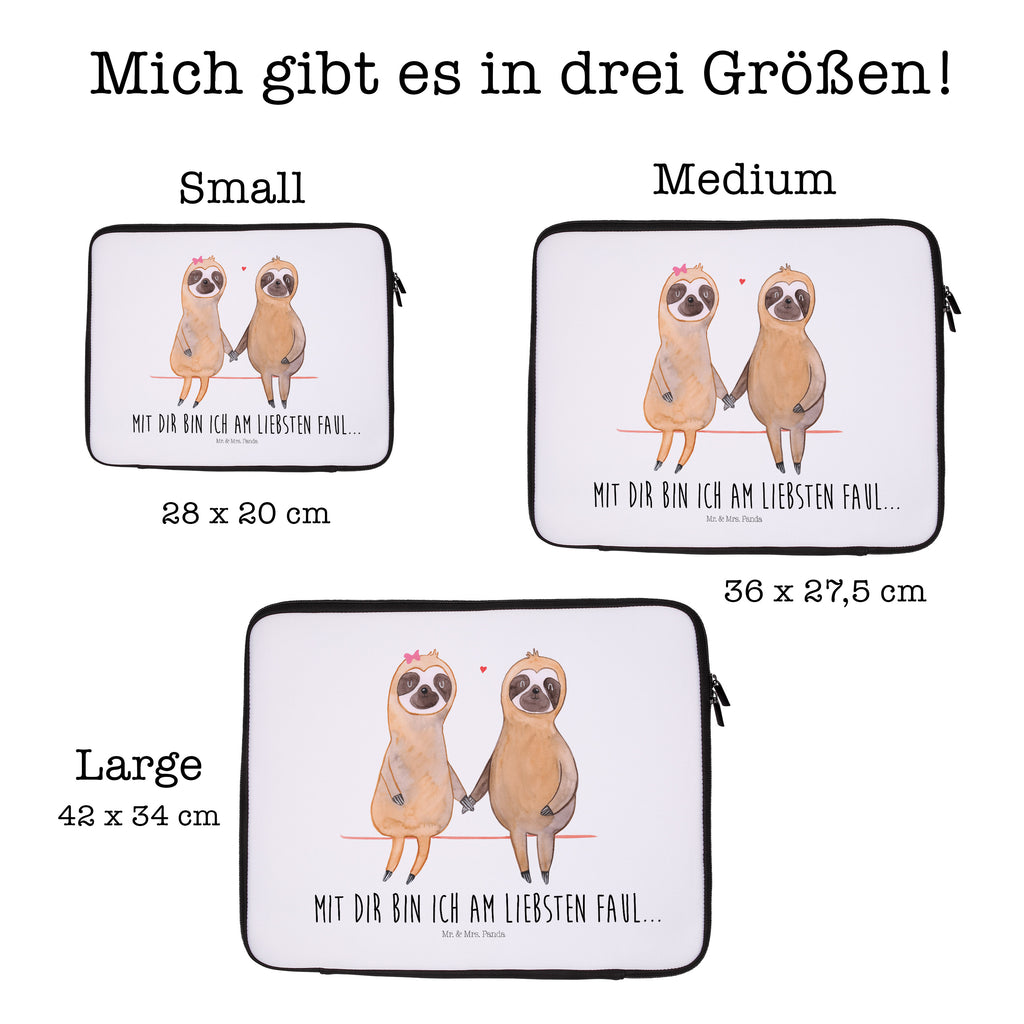 20 x 28 Notebook Tasche  Faultier Pärchen Notebook Tasche, Laptop, Computertasche, Tasche, Faultier, Faultier Geschenk, Faultier Deko, Faultiere, faul, Lieblingstier, Liebe, Liebespaar, Faultierliebe, Faultierpärchen, verliebt, verlobt, gemeinsam, relaxen, Pärchen, Beziehung, Langsamkeit