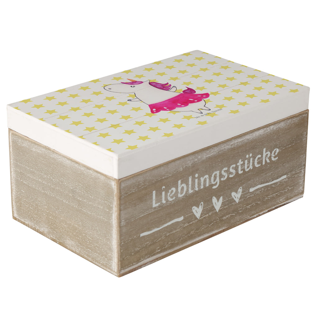 Holzkiste Einhorn Ballerina Holzkiste, Kiste, Schatzkiste, Truhe, Schatulle, XXL, Erinnerungsbox, Erinnerungskiste, Dekokiste, Aufbewahrungsbox, Einhorn, Einhörner, Einhorn Deko, Pegasus, Unicorn, Tanzen, Ballerina, Party, Wohnung, Spaß, Feiern, Geburtstag, Tänzerin, Lebenslust, Lebensfreude