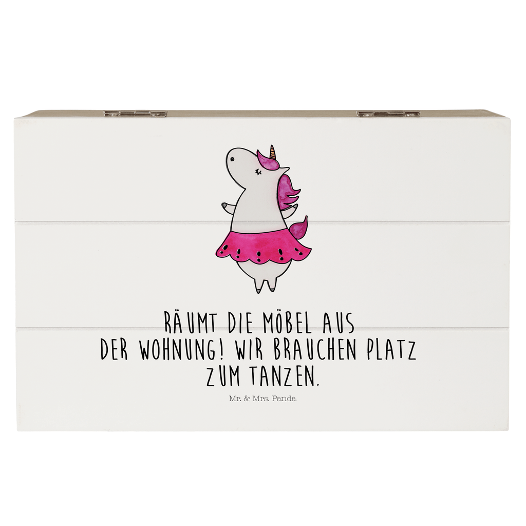 Holzkiste Einhorn Ballerina Holzkiste, Kiste, Schatzkiste, Truhe, Schatulle, XXL, Erinnerungsbox, Erinnerungskiste, Dekokiste, Aufbewahrungsbox, Einhorn, Einhörner, Einhorn Deko, Pegasus, Unicorn, Tanzen, Ballerina, Party, Wohnung, Spaß, Feiern, Geburtstag, Tänzerin, Lebenslust, Lebensfreude