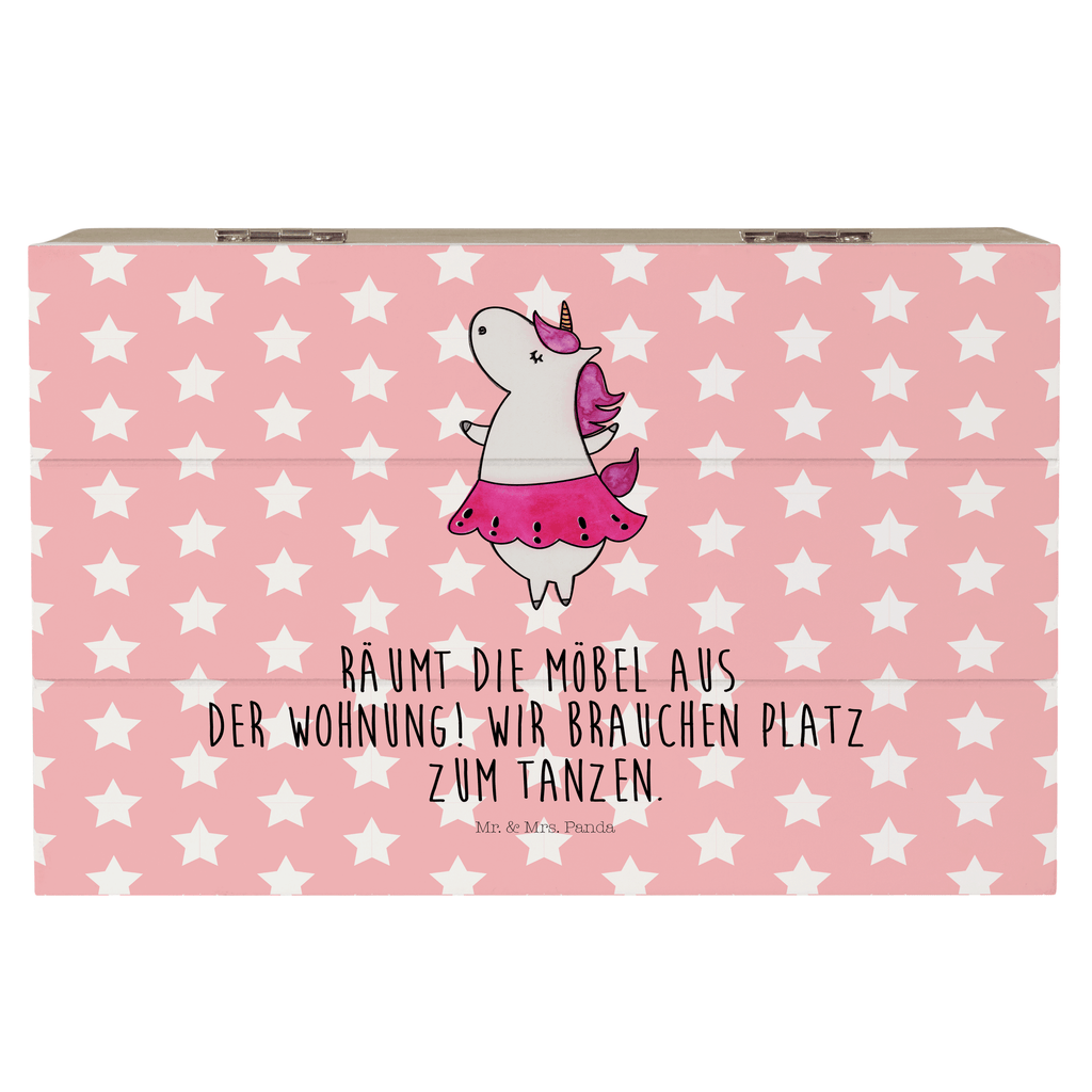 Holzkiste Einhorn Ballerina Holzkiste, Kiste, Schatzkiste, Truhe, Schatulle, XXL, Erinnerungsbox, Erinnerungskiste, Dekokiste, Aufbewahrungsbox, Einhorn, Einhörner, Einhorn Deko, Pegasus, Unicorn, Tanzen, Ballerina, Party, Wohnung, Spaß, Feiern, Geburtstag, Tänzerin, Lebenslust, Lebensfreude