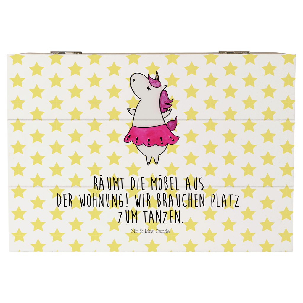 Holzkiste Einhorn Ballerina Holzkiste, Kiste, Schatzkiste, Truhe, Schatulle, XXL, Erinnerungsbox, Erinnerungskiste, Dekokiste, Aufbewahrungsbox, Einhorn, Einhörner, Einhorn Deko, Pegasus, Unicorn, Tanzen, Ballerina, Party, Wohnung, Spaß, Feiern, Geburtstag, Tänzerin, Lebenslust, Lebensfreude