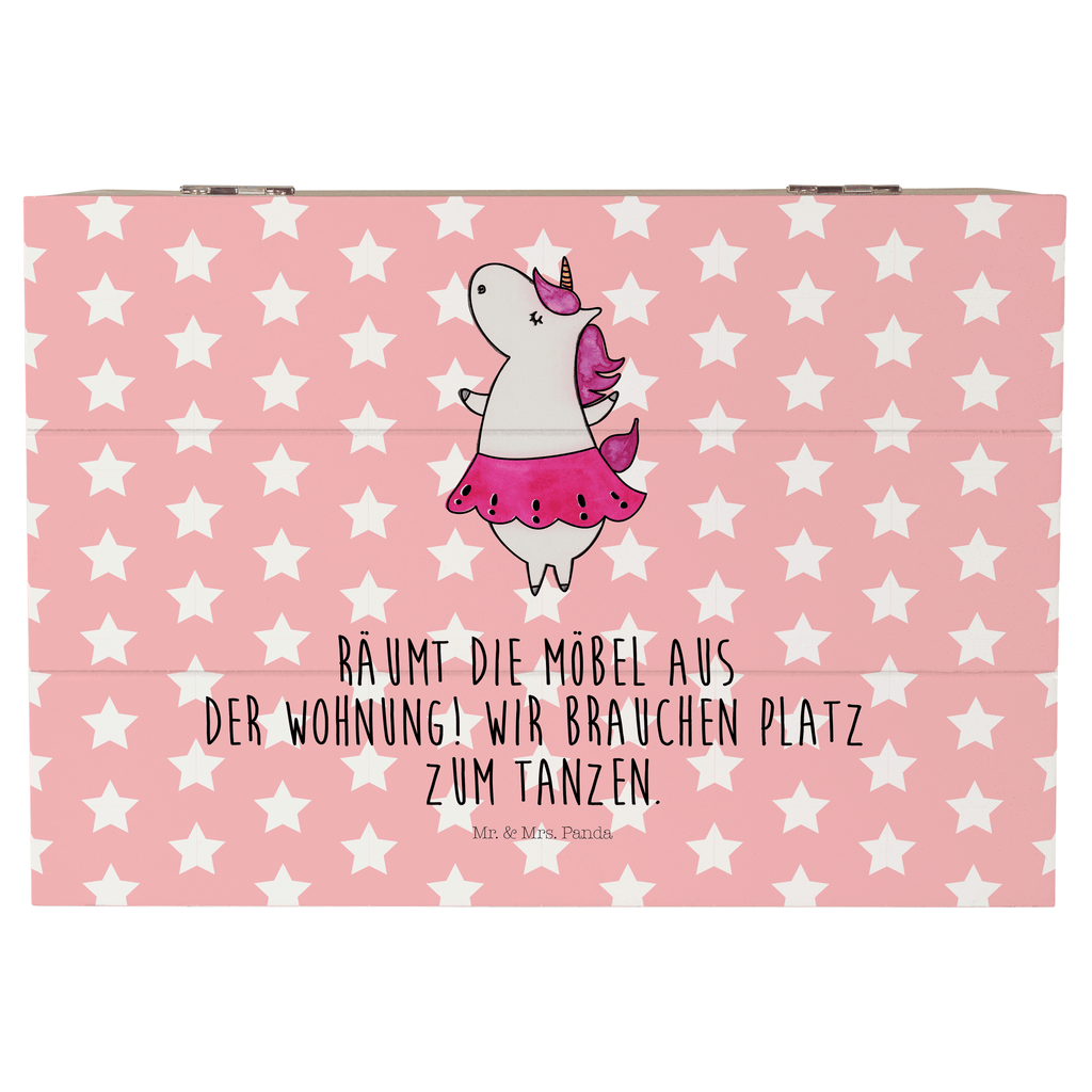 Holzkiste Einhorn Ballerina Holzkiste, Kiste, Schatzkiste, Truhe, Schatulle, XXL, Erinnerungsbox, Erinnerungskiste, Dekokiste, Aufbewahrungsbox, Einhorn, Einhörner, Einhorn Deko, Pegasus, Unicorn, Tanzen, Ballerina, Party, Wohnung, Spaß, Feiern, Geburtstag, Tänzerin, Lebenslust, Lebensfreude