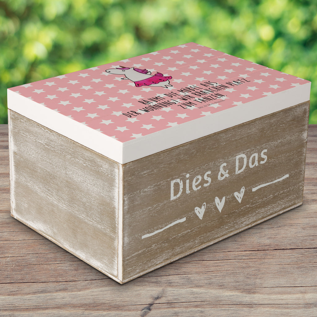 Holzkiste Einhorn Ballerina Holzkiste, Kiste, Schatzkiste, Truhe, Schatulle, XXL, Erinnerungsbox, Erinnerungskiste, Dekokiste, Aufbewahrungsbox, Einhorn, Einhörner, Einhorn Deko, Pegasus, Unicorn, Tanzen, Ballerina, Party, Wohnung, Spaß, Feiern, Geburtstag, Tänzerin, Lebenslust, Lebensfreude