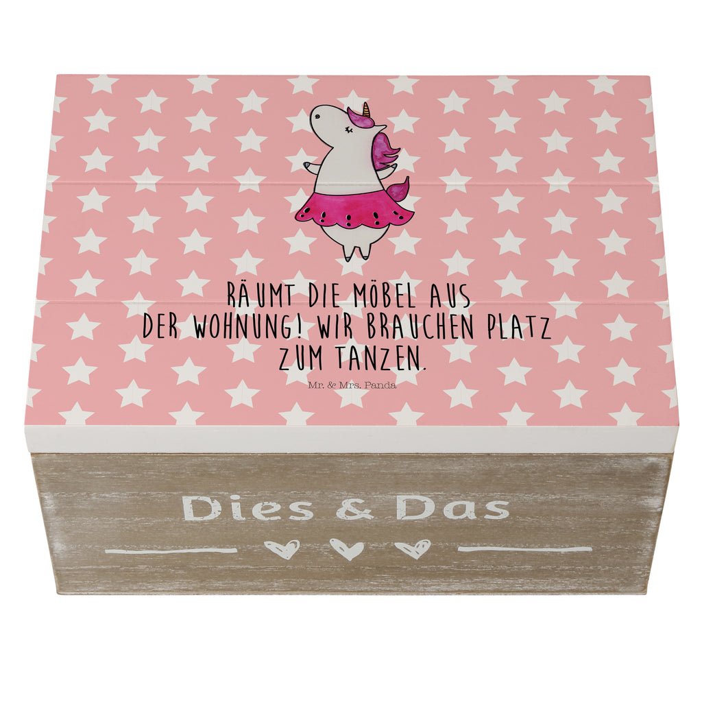Holzkiste Einhorn Ballerina Holzkiste, Kiste, Schatzkiste, Truhe, Schatulle, XXL, Erinnerungsbox, Erinnerungskiste, Dekokiste, Aufbewahrungsbox, Einhorn, Einhörner, Einhorn Deko, Pegasus, Unicorn, Tanzen, Ballerina, Party, Wohnung, Spaß, Feiern, Geburtstag, Tänzerin, Lebenslust, Lebensfreude