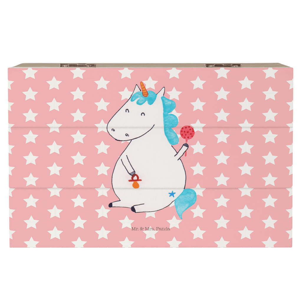 Holzkiste Einhorn Baby Holzkiste, Kiste, Schatzkiste, Truhe, Schatulle, XXL, Erinnerungsbox, Erinnerungskiste, Dekokiste, Aufbewahrungsbox, Einhorn, Einhörner, Einhorn Deko, Pegasus, Unicorn, Mutter, Geburt, Geburtstag, erstes Kind, Baby, Babyglück, Nachwuchs, Eltern, Party, Kind, Schnuller