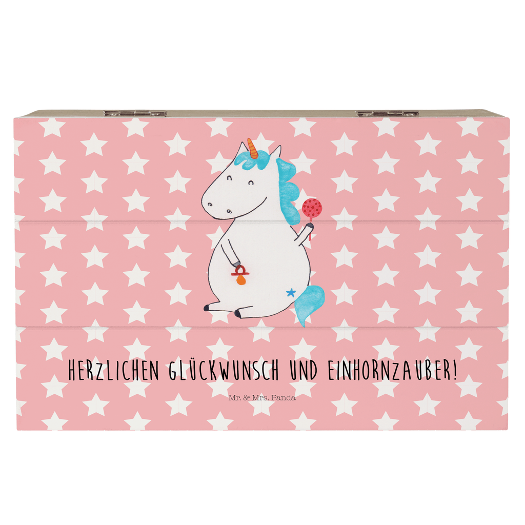 Holzkiste Einhorn Baby Holzkiste, Kiste, Schatzkiste, Truhe, Schatulle, XXL, Erinnerungsbox, Erinnerungskiste, Dekokiste, Aufbewahrungsbox, Einhorn, Einhörner, Einhorn Deko, Pegasus, Unicorn, Mutter, Geburt, Geburtstag, erstes Kind, Baby, Babyglück, Nachwuchs, Eltern, Party, Kind, Schnuller
