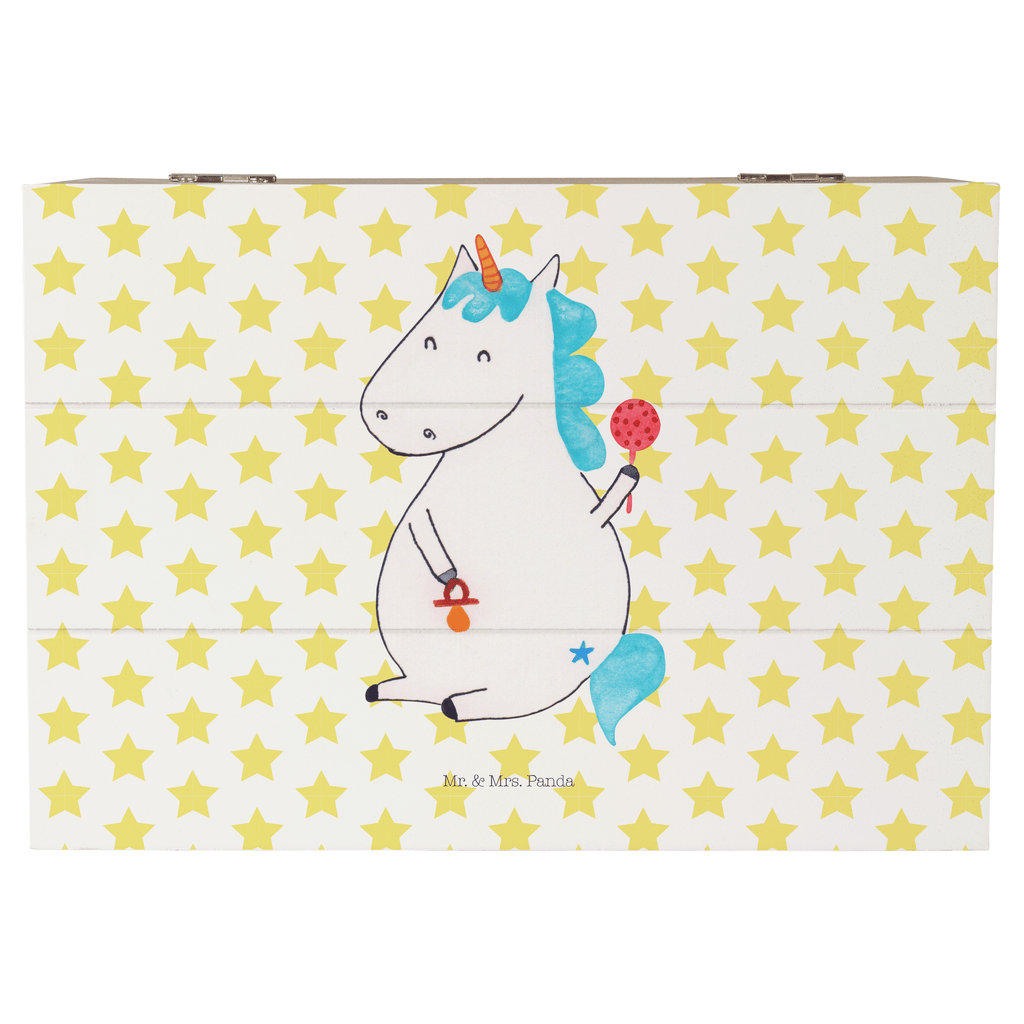 Holzkiste Einhorn Baby Holzkiste, Kiste, Schatzkiste, Truhe, Schatulle, XXL, Erinnerungsbox, Erinnerungskiste, Dekokiste, Aufbewahrungsbox, Einhorn, Einhörner, Einhorn Deko, Pegasus, Unicorn, Mutter, Geburt, Geburtstag, erstes Kind, Baby, Babyglück, Nachwuchs, Eltern, Party, Kind, Schnuller