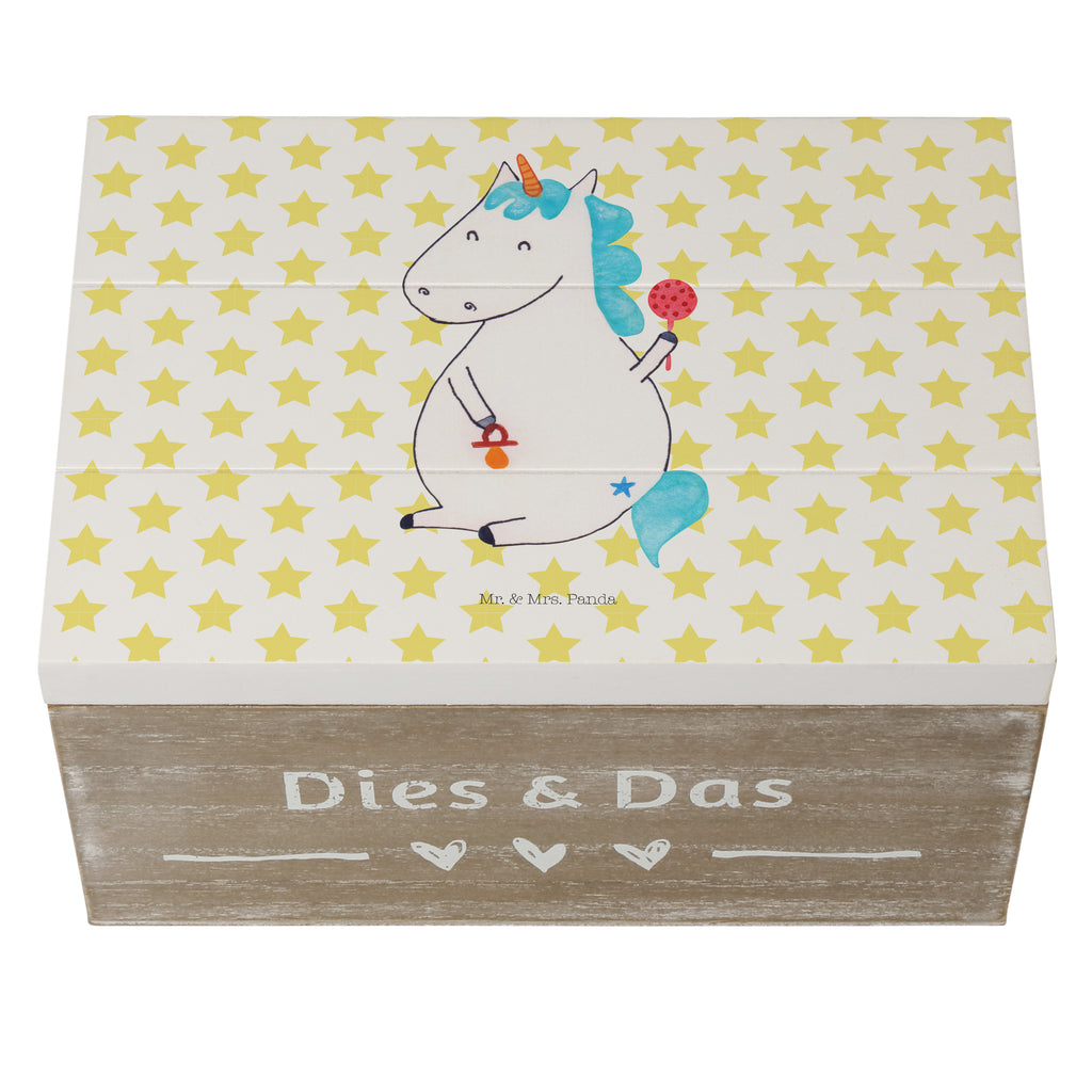 Holzkiste Einhorn Baby Holzkiste, Kiste, Schatzkiste, Truhe, Schatulle, XXL, Erinnerungsbox, Erinnerungskiste, Dekokiste, Aufbewahrungsbox, Einhorn, Einhörner, Einhorn Deko, Pegasus, Unicorn, Mutter, Geburt, Geburtstag, erstes Kind, Baby, Babyglück, Nachwuchs, Eltern, Party, Kind, Schnuller