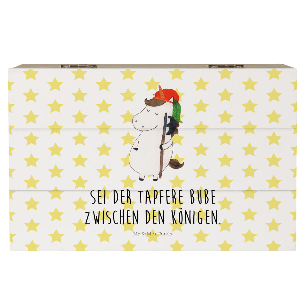 Holzkiste Einhorn Bube Holzkiste, Kiste, Schatzkiste, Truhe, Schatulle, XXL, Erinnerungsbox, Erinnerungskiste, Dekokiste, Aufbewahrungsbox, Einhorn, Einhörner, Einhorn Deko, Pegasus, Unicorn, Bube, Mittelalter