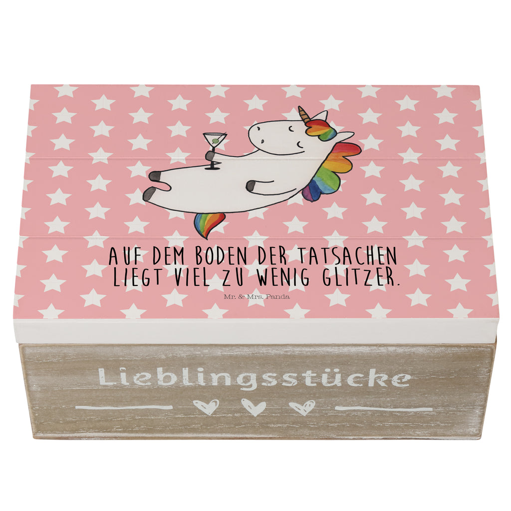 Holzkiste Einhorn Cocktail Holzkiste, Kiste, Schatzkiste, Truhe, Schatulle, XXL, Erinnerungsbox, Erinnerungskiste, Dekokiste, Aufbewahrungsbox, Einhorn, Einhörner, Einhorn Deko, Pegasus, Unicorn, Party, Spaß, Feiern, Caipirinha, Rum, Cuba Libre, Sekt, Freundin, Geburtstag, lustig, witzig, Spruch, Glitzer