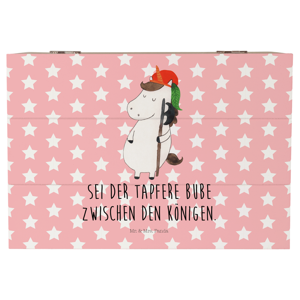 Holzkiste Einhorn Bube Holzkiste, Kiste, Schatzkiste, Truhe, Schatulle, XXL, Erinnerungsbox, Erinnerungskiste, Dekokiste, Aufbewahrungsbox, Einhorn, Einhörner, Einhorn Deko, Pegasus, Unicorn, Bube, Mittelalter