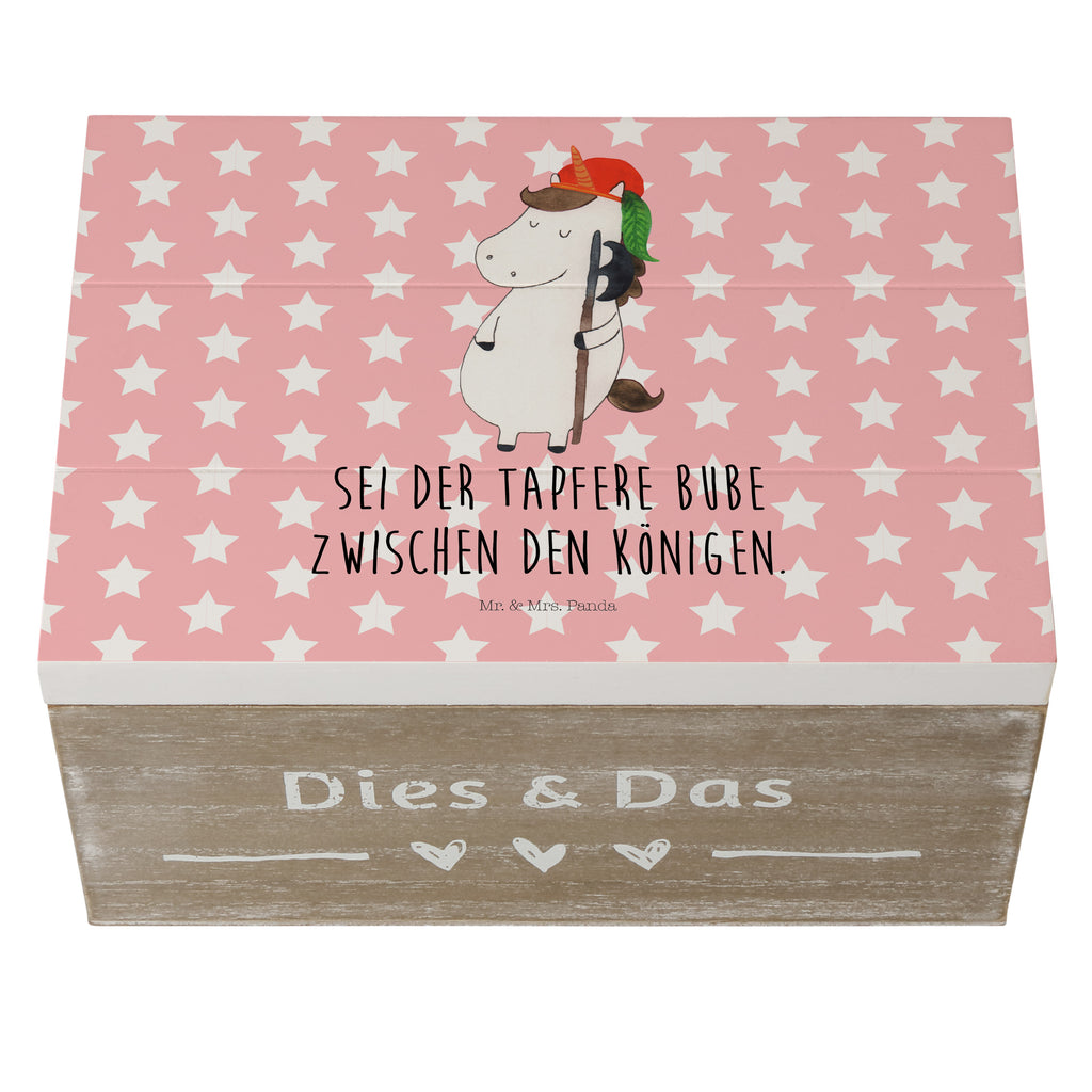 Holzkiste Einhorn Bube Holzkiste, Kiste, Schatzkiste, Truhe, Schatulle, XXL, Erinnerungsbox, Erinnerungskiste, Dekokiste, Aufbewahrungsbox, Einhorn, Einhörner, Einhorn Deko, Pegasus, Unicorn, Bube, Mittelalter
