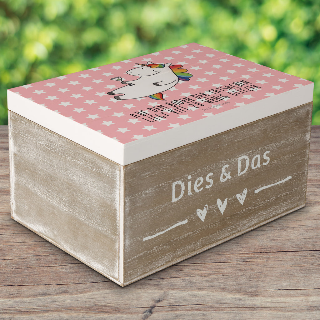 Holzkiste Einhorn Cocktail Holzkiste, Kiste, Schatzkiste, Truhe, Schatulle, XXL, Erinnerungsbox, Erinnerungskiste, Dekokiste, Aufbewahrungsbox, Einhorn, Einhörner, Einhorn Deko, Pegasus, Unicorn, Party, Spaß, Feiern, Caipirinha, Rum, Cuba Libre, Sekt, Freundin, Geburtstag, lustig, witzig, Spruch, Glitzer